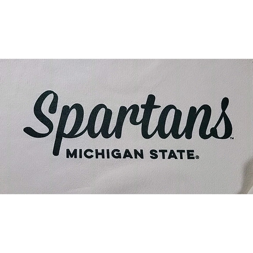 Pressbox Michigan State Spartans Sweatshirt Size LARGE CREAM Gameday College
